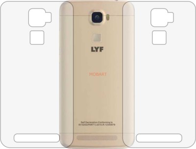 MOBART Back Screen Guard for RELIANCE JIO LYF WATER 9 (Matte Finish)(Pack of 2)