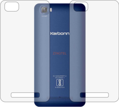ZINGTEL Back Screen Guard for KARBONN AURA POWER (Matte Finish)(Pack of 2)