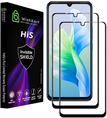 iWishKart Edge To Edge Tempered Glass for itel vision 3 5G(Pack of 2)