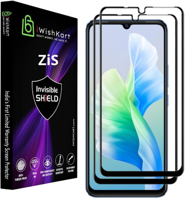 iWishKart Edge To Edge Tempered Glass for itel vision 3 5G(Pack of 2)