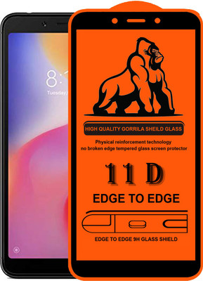 Forego Edge To Edge Tempered Glass for Mi Redmi 6A(Pack of 1)