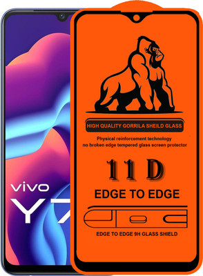 Forego Edge To Edge Tempered Glass for vivo Y73(Pack of 1)
