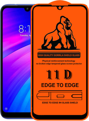 Forego Edge To Edge Tempered Glass for Mi Redmi 7(Pack of 1)