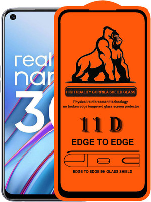 Forego Edge To Edge Tempered Glass for Realme Narzo 30 Pro(Pack of 1)