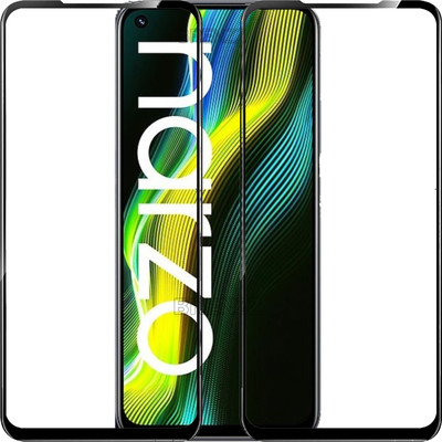 BRENZZ Edge To Edge Tempered Glass for realme narzo 50(Pack of 2)