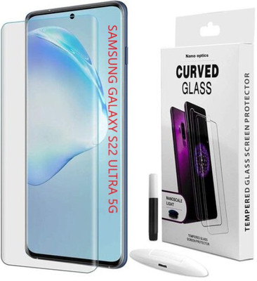 UNIKWORLD Edge To Edge Tempered Glass for Samsung Galaxy S22 Ultra 5G(Pack of 1)