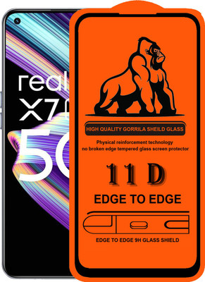 Forego Edge To Edge Tempered Glass for realme X7 Max(Pack of 1)