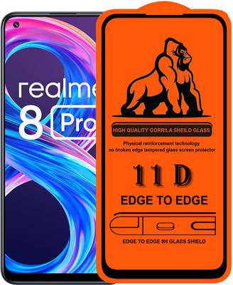 Forego Edge To Edge Tempered Glass for realme 8 Pro(Pack of 1)