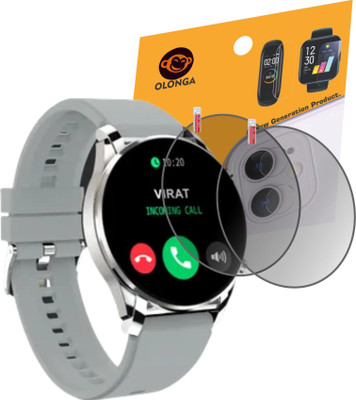 Olonga Screen Guard for Fire Boltt Thunder SMARTWATCH(Pack of 2)