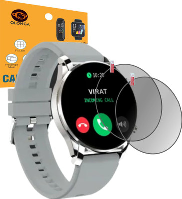 Olonga Screen Guard for Fire Boltt Thunder SMARTWATCH(Pack of 2)