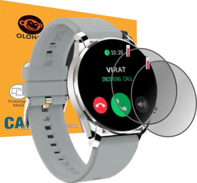 Olonga Screen Guard for Fire Boltt Thunder SMARTWATCH(Pack of 2)