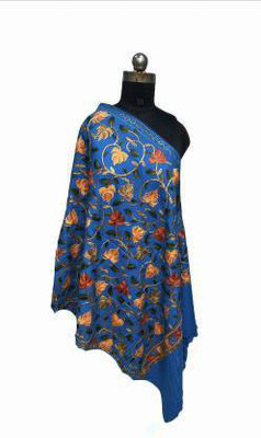 PASHTUSHS Wool Floral Print Women Shawl(Multicolor)