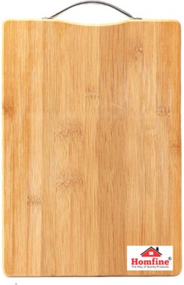 homfine Wooden Chopping Board Eco Friendly for Kitchen Vegetables Fruits Meat etc. (1pc) Wooden Cutting Board(Brown Pack of 1 Dishwasher Safe)
