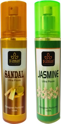 FORMLESS Sandal 125ml perfume 1pc. and Jasmine 125ml perfume 1pc. Perfume  -  250 ml(For Men & Women)