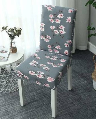 Flipkart SmartBuy Polyester Floral Chair Cover(Grey Pack of 1)