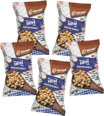 Shrego Salted Roasted Peanuts, Snack & Namkeen, 800G (5X160G)(800 g)