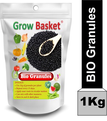 Grow Basket Seaweed Granules Organic Manure, Plant Growth Promoter, Bio-Stimulant for Plants Potting Mixture(1 kg, Granules)