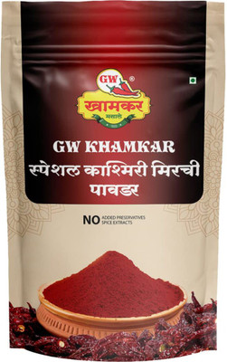 GW Khamkar Kashmiri Mirchi/Chilli Powder/Spices (Sortex Clean), Aromatic and Delicious(1 kg)