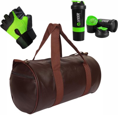 HMFURRYS FINEST Sports & Fitness Bag Combo with Gym Gloves and 500ml Shaker(Multicolor, Kit Bag)