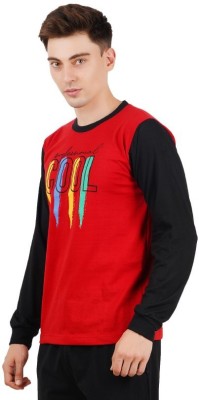 GOKUL FASHION Graphic Print Men Round Neck Red T-Shirt