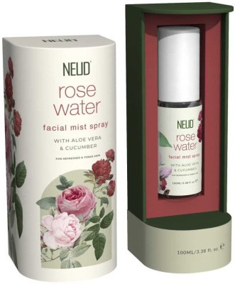 NEUD Rose Water Facial Mist Spray For Refreshed and Toned Skin - 1 Pack (100ml) For Men & Women(100 ml)