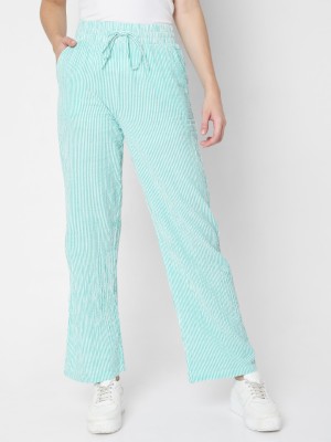 VERO MODA Tapered Women Green Trousers