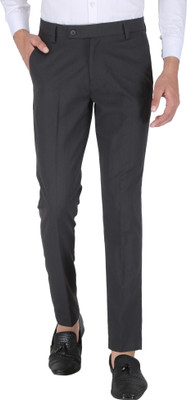 METRONAUT Slim Fit Men Grey Trousers