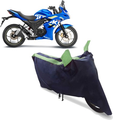 EXOME Two Wheeler Cover for Suzuki(Gixxer SF, Green, Blue)