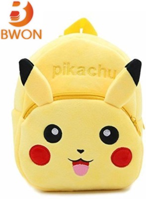 bwon Kids School Bag Pikachu Cartoon Baby Boys/Girls 10 L Backpack(Yellow)