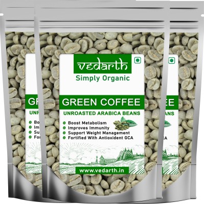 Vedarth Organic Green Coffee Beans for weight loss 250g x 3 Pack Instant Coffee(3 x 250 g)