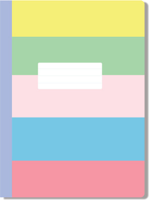 Fun Lines A5-160 pages A5 Notebook Unruled 160 Pages(Stripes - Unruled)