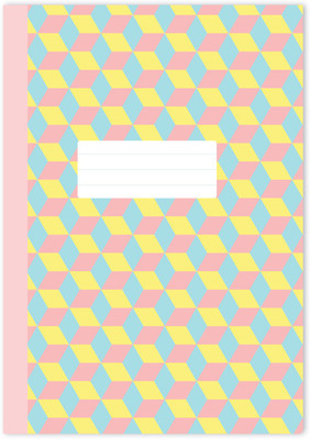 Fun Lines A5-160 pages A5 Note Book Ruled 160 Pages(Cubes- Ruled)