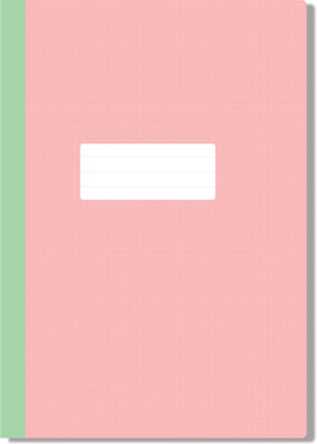 Fun Lines A5-160 pages A5 Notebook Ruled 160 Pages(Pink Grid - Ruled)