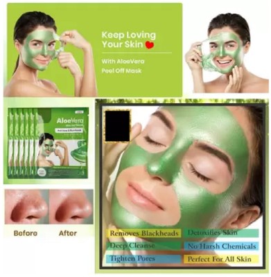 ADJD Peel off mask for women & men Aloe Vera for anti-acne blackhead(162 ml)