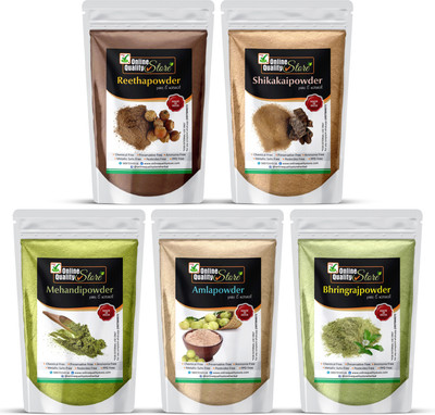 Online Quality Store Reetha + Amla + Shikakai + Bhringraj + Mehandi_900g(900 g)