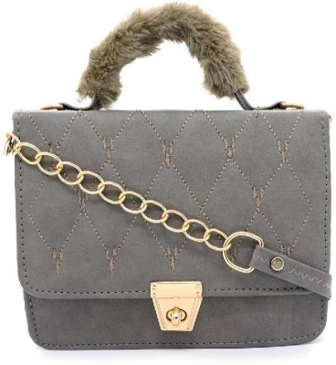 Mahakali Fashion Women Grey Sling Bag