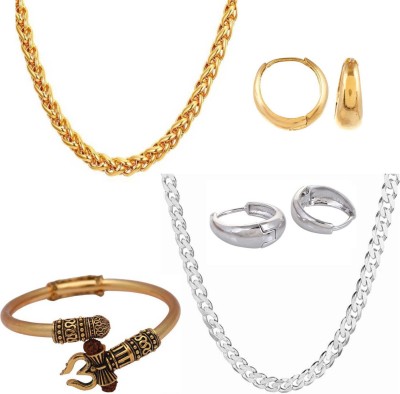 KJ Verma Brass, Stainless Steel Gold, Silver Jewellery Set(Pack of 1)