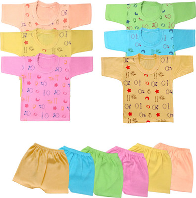 MPT.YOGI Baby Boys & Baby Girls Casual T-shirt Shorts(MULTICOLOR)