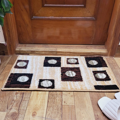 EXOTICE Polyester Door Mat(Gold, Medium)