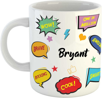 Impresion Bryant Coffee Cup Birthday Gift for Daughter, Son, Sister, Brother, Name -Bryant Ceramic Coffee Mug(350 ml)