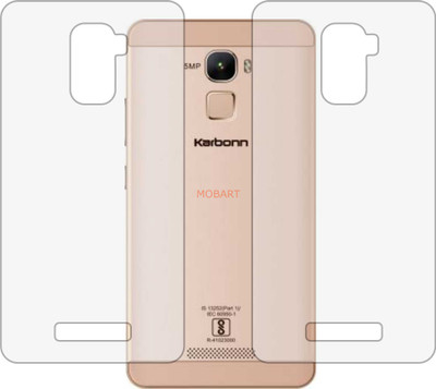 MOBART Back Screen Guard for KARBONN AURA NOTE 4G (Matte Finish)(Pack of 2)