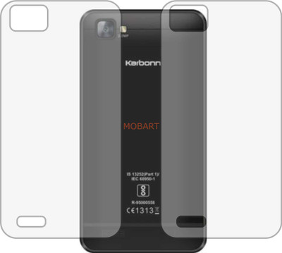 MOBART Back Screen Guard for KARBONN A40 INDIAN (Matte Finish)(Pack of 2)