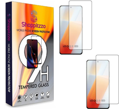 Shoppitzzo Edge To Edge Tempered Glass for IQOO 9 5G/NeoShield Tempered Glass/Full Screen Coverage-Edge to Edge(Pack of 2)