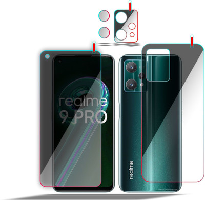 PONDRIK Front and Back Screen Guard for REALME 9 PRO(Pack of 3)