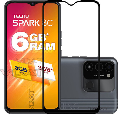 VDAT Tempered Glass Guard for Tecno SPARK 8C(Pack of 1)