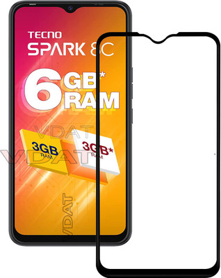 VDAT Tempered Glass Guard for Tecno SPARK 8C(Pack of 1)
