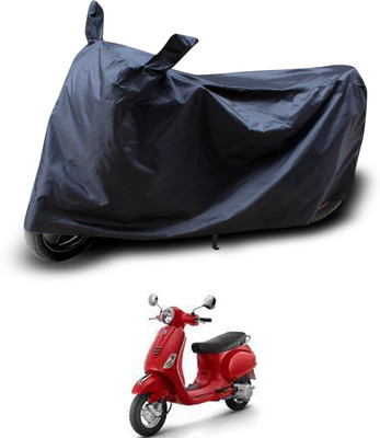 PAGORA Two Wheeler Cover for Piaggio(Vespa LX, Black)