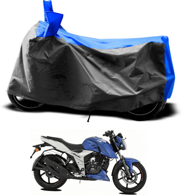 PAGORA Two Wheeler Cover for TVS(Apache RTR 160 4V, Grey)