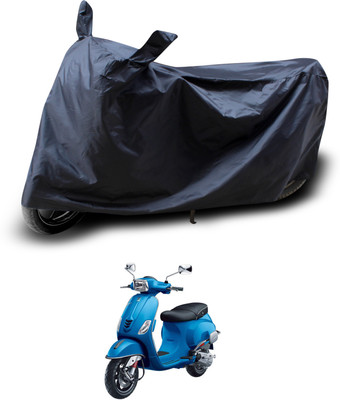 PAGORA Two Wheeler Cover for Piaggio(Vespa VXL, Black)