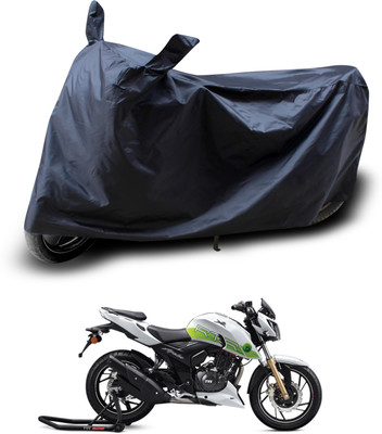 PAGORA Two Wheeler Cover for TVS(Apache RTR 200 Fi E100, Black)